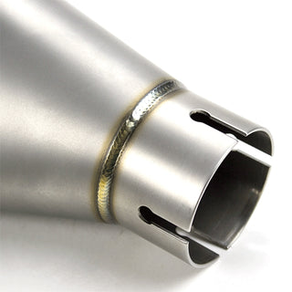 Lextek VP6 Matt Stainless Steel Tri Oval Exhaust Silencer 51mm