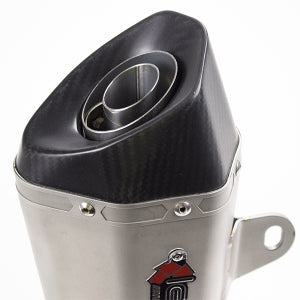 Lextek XP10 Titanium Look Hexagonal Exhaust Silencer 51mm