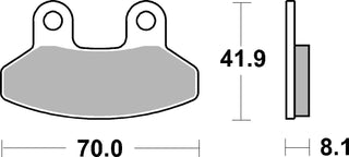 SBS FRICTION - Ceramic Front Brake Pads - 178HF-