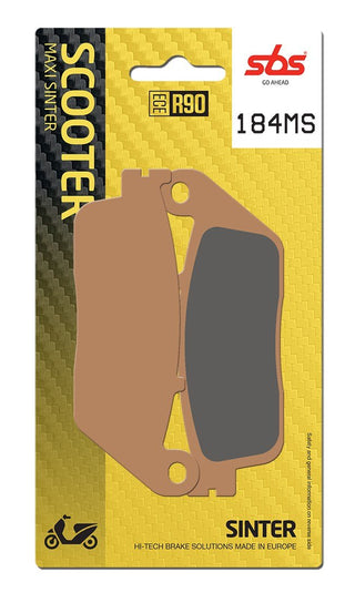 SBS FRICTION - Sinter Rear Scooter Brake Pads - 184MS-