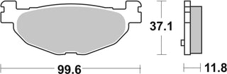 SBS FRICTION - Sinter Rear Scooter Brake Pads - 185MS-
