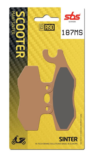 SBS FRICTION - Sinter Front / Rear Scooter Brake Pads - 187MS-