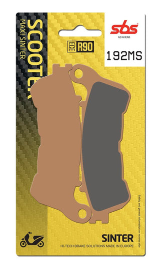 SBS FRICTION - Sinter Front Scooter Brake Pads - 192MS-