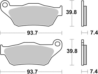 SBS FRICTION - Ceramic Front Brake Pads - 194HF-