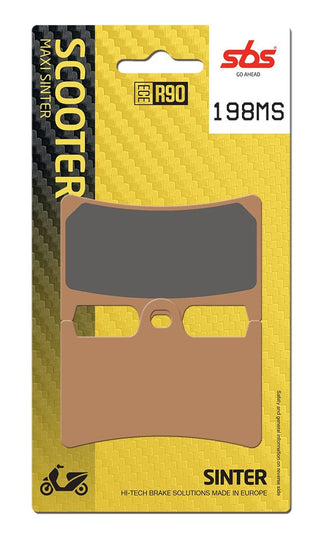 SBS FRICTION - Sinter Front Scooter Brake Pads - 198MS-