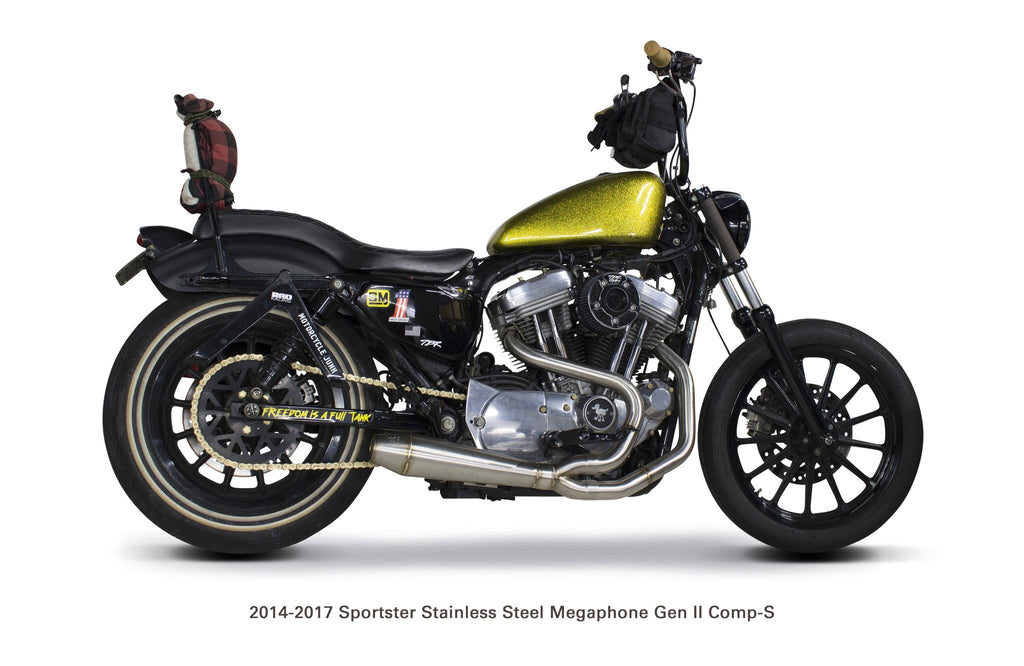 Two Brothers Racing Harley Davidson Sportster (14-23) Gen 2-Megaphone Ceramic Black Full System