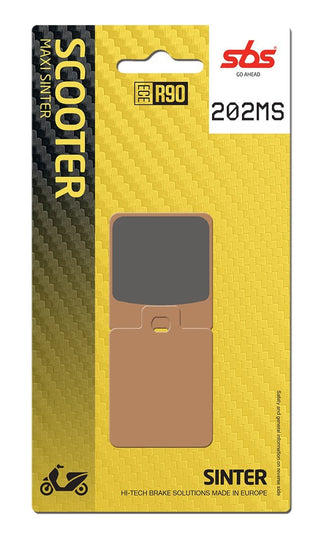 SBS FRICTION - Sinter Front / Rear Scooter Brake Pads - 202MS-
