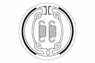 SBS Brake Shoes Front/ Rear - 2042-