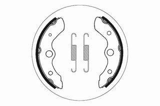 SBS Brake Shoes Front/ Rear - 2044-