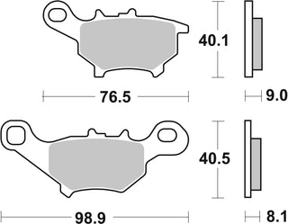 SBS FRICTION - Ceramic Front Brake Pads - 206HF-