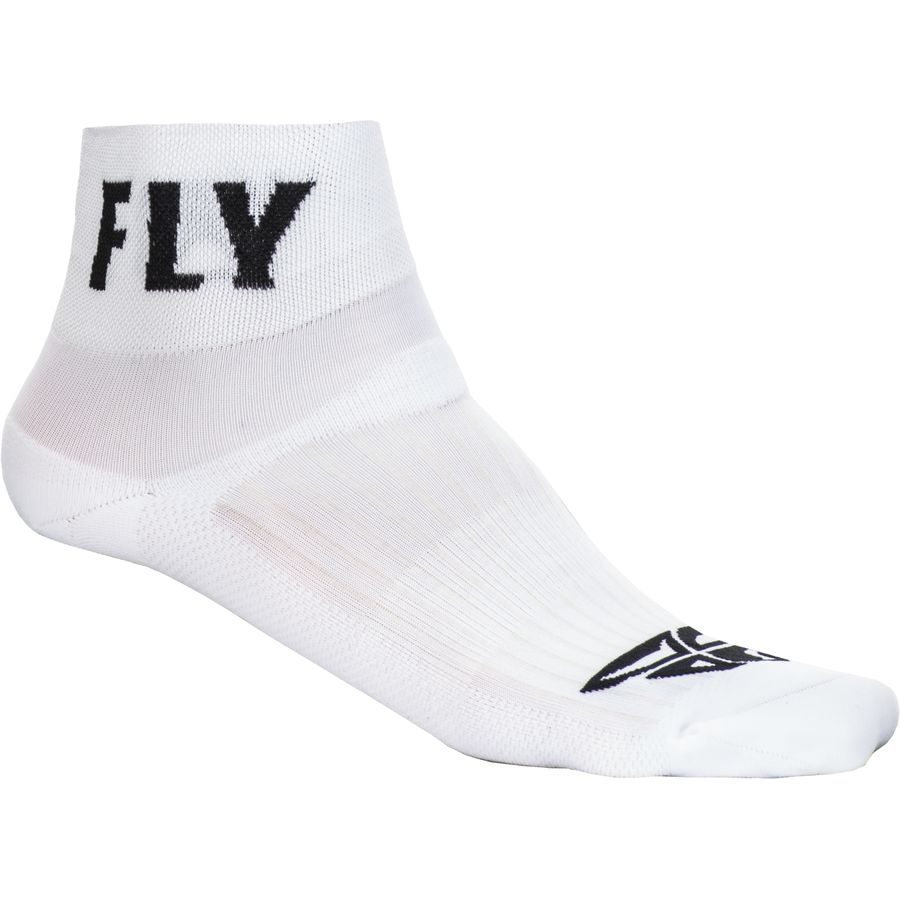 Fly Racing Shorty Motorcycle Socks -White