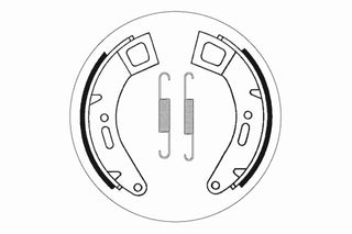 SBS Brake Shoes Front/ Rear - 2184-