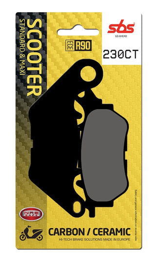 SBS FRICTION - Carbon Tech Rear Scooter Brake Pads - 230CT-