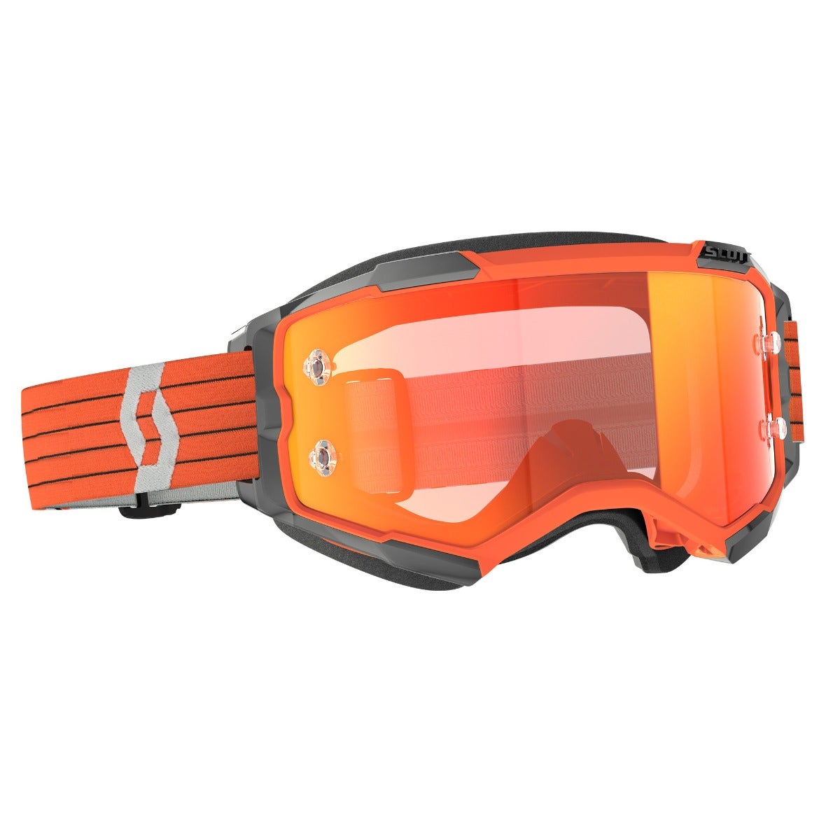 Scott Fury Goggle Orange/Grey/Orange Chrome Lens
