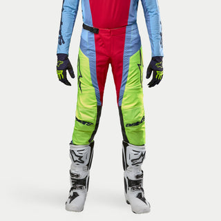 Alpinestars 2024 Techstar Ocuri Pants - Light Blue Fluro Yellow Red Berry