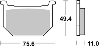 SBS FRICTION - Ceramic Front Brake Pads - 533HF-