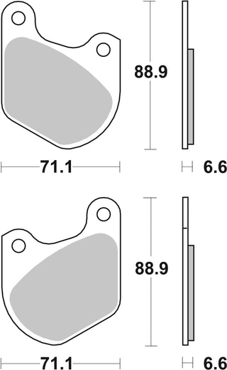 SBS Hd Ceramic Brake Pads Front-Rear - 543H.HF-