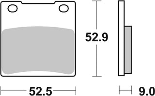 SBS Organic Brake Pads Front-Rear - 556HF-