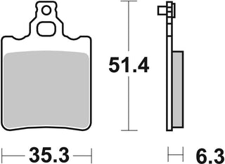 SBS FRICTION - Ceramic Rear Brake Pads - 574HF-