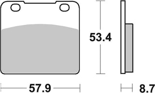 SBS FRICTION - Sinter Front Brake Pads - 577HS-