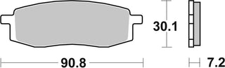 SBS FRICTION - Sinter Front H-D Brake Pads - 580HF-