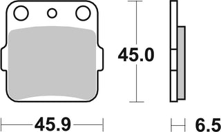 SBS FRICTION - Sinter Front H-D Brake Pads - 584HF-