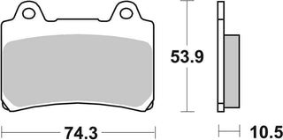 SBS FRICTION - Sinter Rear Brake Pads - 590LS-