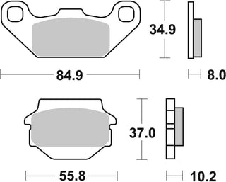 SBS FRICTION - Sinter Off Road Front Brake Pads - 591SI-