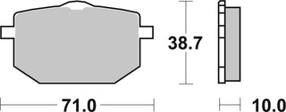 SBS FRICTION - Ceramic Front Brake Pads - 596HF-