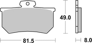 SBS FRICTION - Carbon Tech Racing Rear Brake Pads - 599RQ-