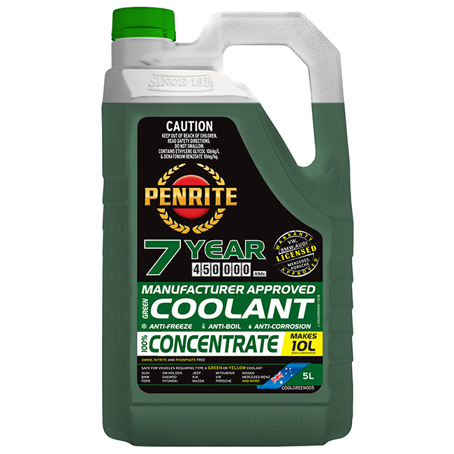 Penrite Green Oem Coolant Concentrate Coolant 5 Litre