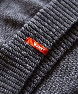 Saint Retro Knit Crew Charcoal Stripe