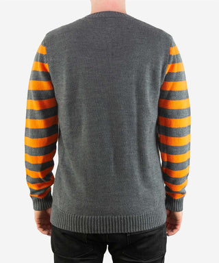 Saint Retro Knit Crew Charcoal Stripe