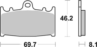 SBS Dual Carbon Racing Brake Front - 631DC-