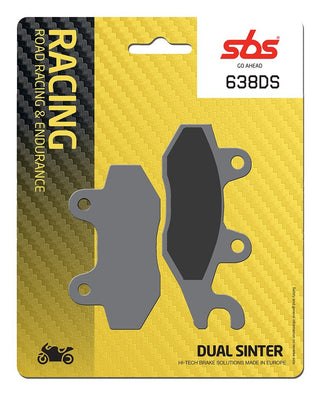 SBS FRICTION - Dual Sinter Brake Pads Moto2, 3 & WSBK Spec - 638DS-