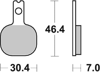 SBS Dual Carbon Racing Brake Front - 655DC-