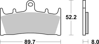 SBS FRICTION - Sinter Front Brake Pads - 686HS-