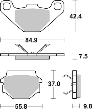 SBS FRICTION - Sinter Off Road Rear Brake Pads - 692SI-