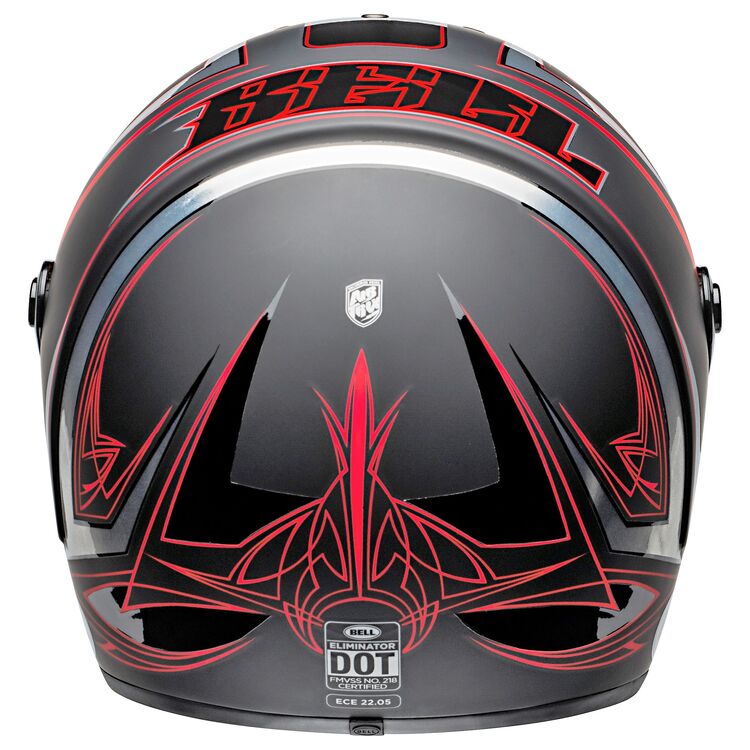 Bell Eliminator SE Hartluck Motorcycle Helmet - Matte/Gloss Black/Red/White