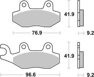 SBS FRICTION - Ceramic Front Brake Pads - 713HF-