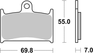 SBS FRICTION - Ceramic Front Brake Pads - 714HF-