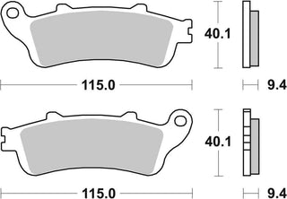 SBS FRICTION - Sinter Rear Brake Pads - 722LS-