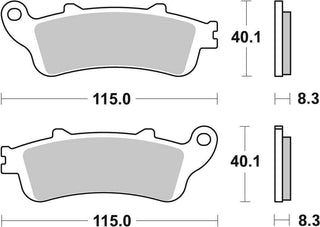 SBS FRICTION - Sinter Rear Brake Pads - 736LS-