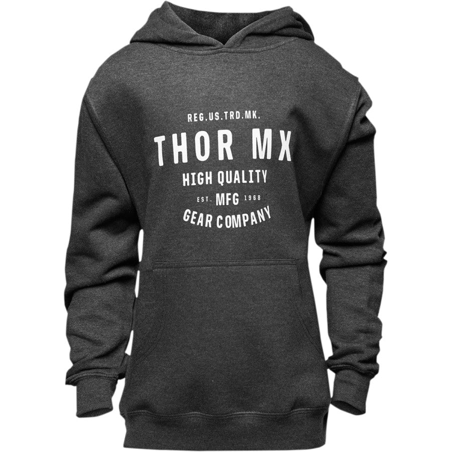 Thor Girls Crafted Pullover Fleece - Charcoal