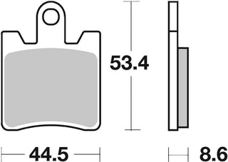 SBS FRICTION - Street Performance EVO Sinter Front Brake Pads - 740SP-