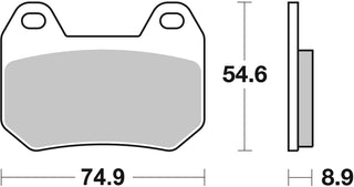 SBS FRICTION - Ceramic Rear Brake Pads - 746HF-