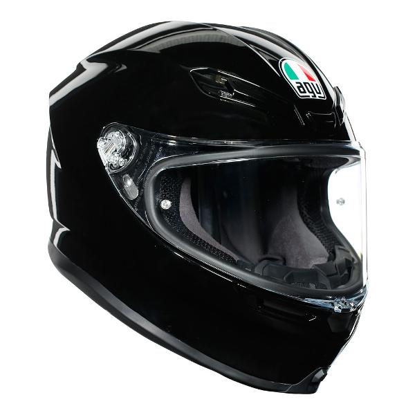 AGV K-6 Motorcycle Full Face Helmet - Black