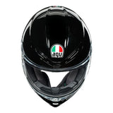 AGV K-6 Motorcycle Full Face Helmet - Black