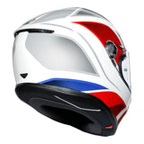 AGV K-6 Hyphen Motorcycle Full Face Helmet - White/Red/Blue