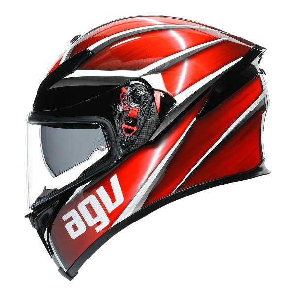 AGV K5 S Tempest Motorcycle Helmet - Black/Red